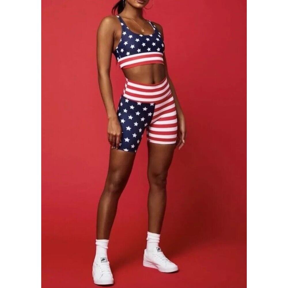 Beach Riot Bike *Shorts only* Stars Stripes Flag 4th of July Size Small - Picture 8 of 16